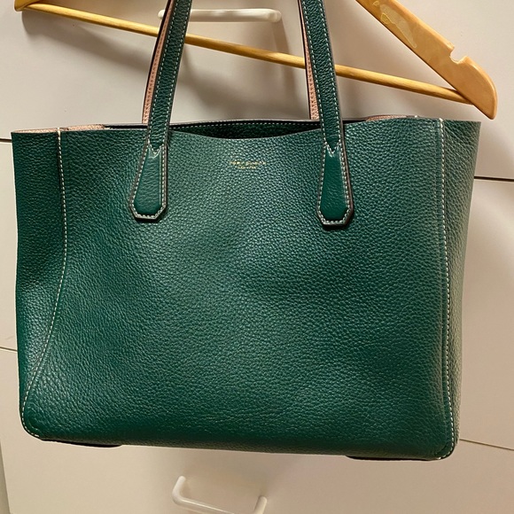 hunter green tote